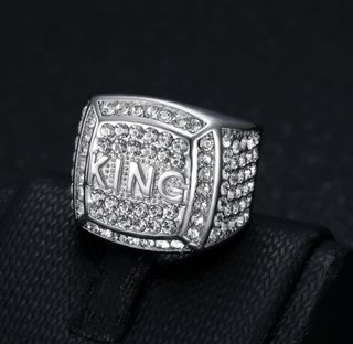 Anillo King Dorado y Plateado