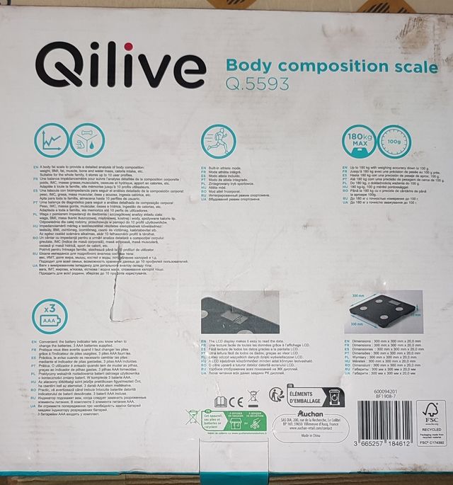 Balança composição corporal Qilive Q.5593