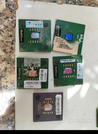 5 CPU AMD Intel vintage funzionanti
