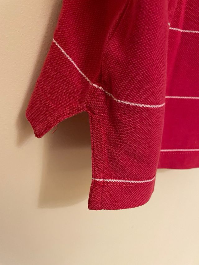 Polo Manga corta Hilfiguer Denin rojo.