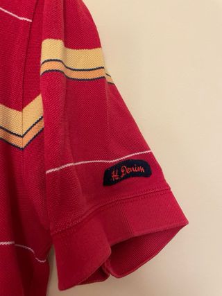 Polo Manga corta Hilfiguer Denin rojo.