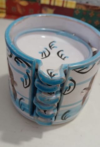 Set 6 Posacenere Ceramica