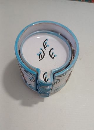 Set 6 Posacenere Ceramica