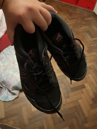 Scarpe sportive nere e rosa
