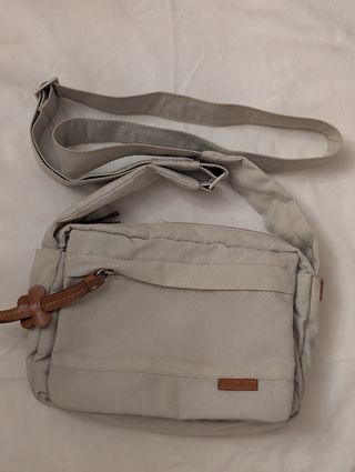 Bolso bandolera marrón-rosa