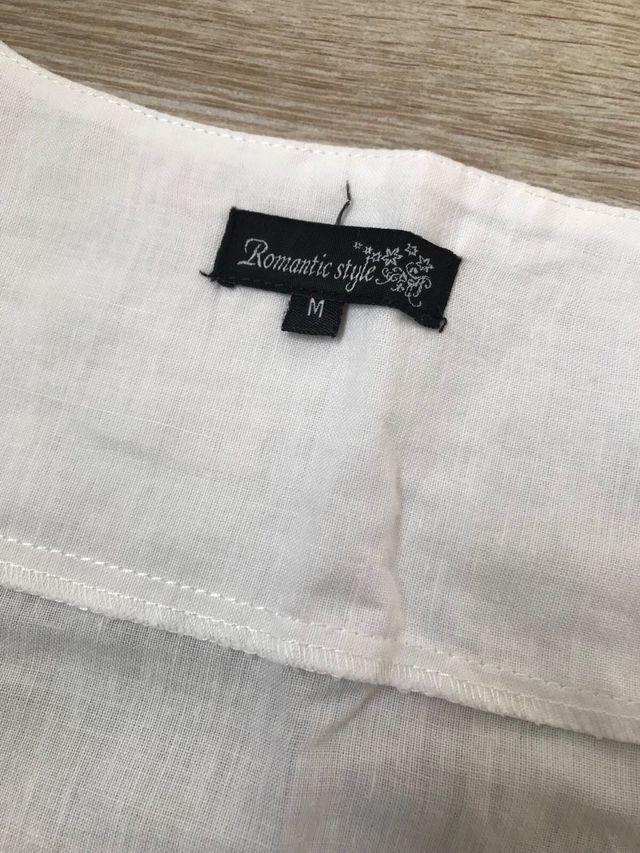 Abito estivo midi bianco in puro lino tgM