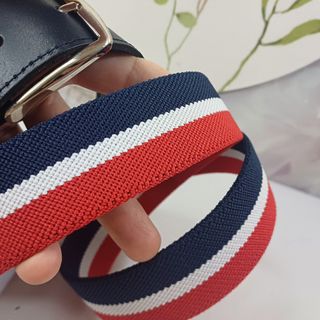 Cinturón Piel Hombre - Azul y Rojo