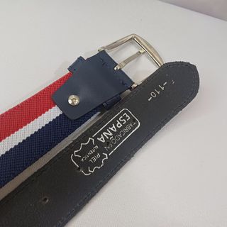 Cinturón Piel Hombre - Azul y Rojo