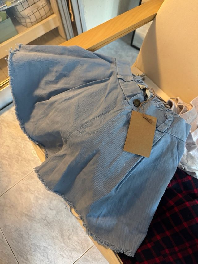 Minifalda Miss Hamptons azul XS mujer