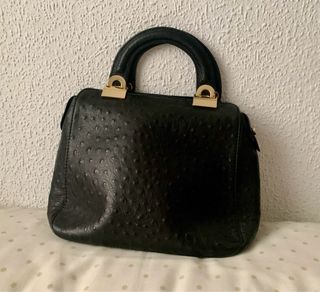Bolso de mano, Carla Sade - Piel negra