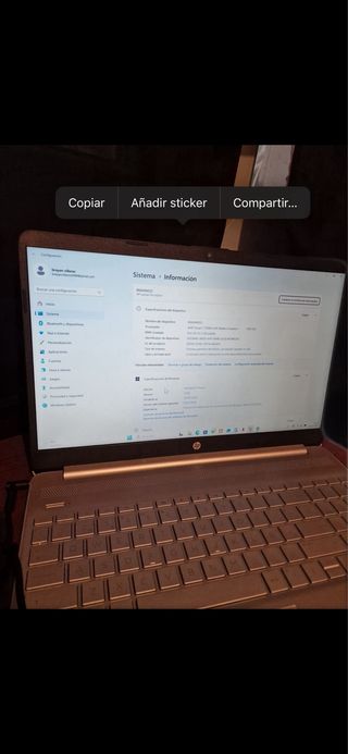 Laptop HP Gris Plata
