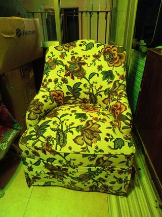 Butaca vintage floral