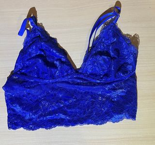 Top Azul Fiesta - Encaje Nuevo