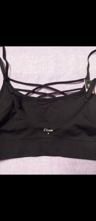 Sujetador deportivo Etam negro - talla S