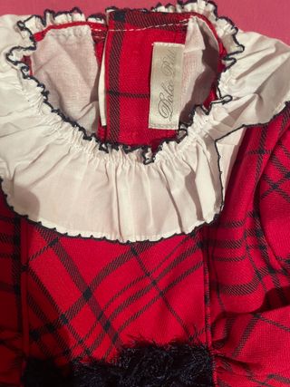 Vestido niña Dolce Petit cuadros rojos