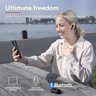 Auriculares inalámbricos Trust negros.NUEVO