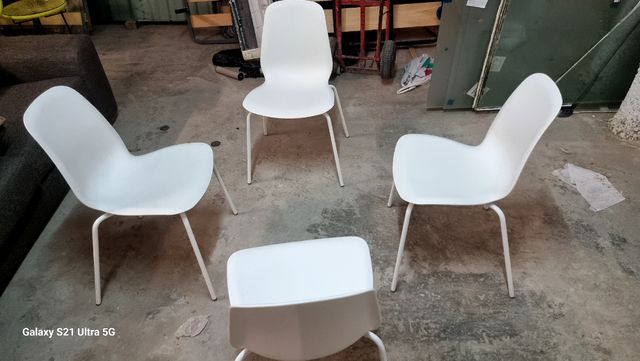 4 Sillas Comedor Blancas