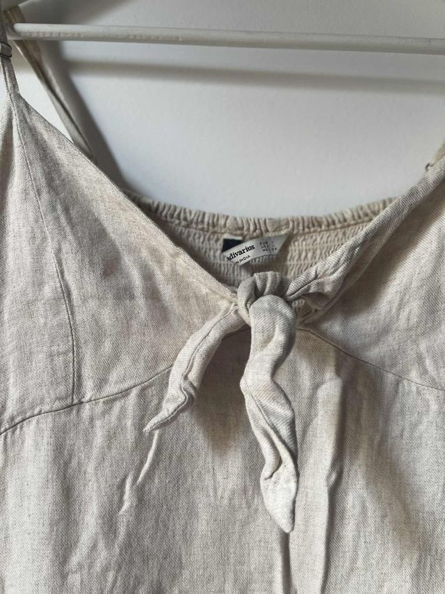 Vestido bege curto - ótimo estado