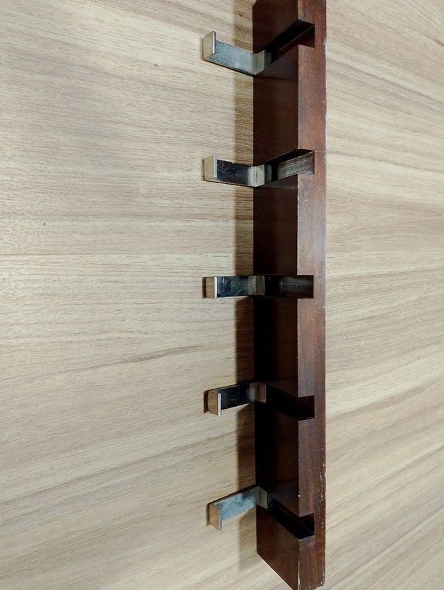 Perchero Pared - Madera y Metal,