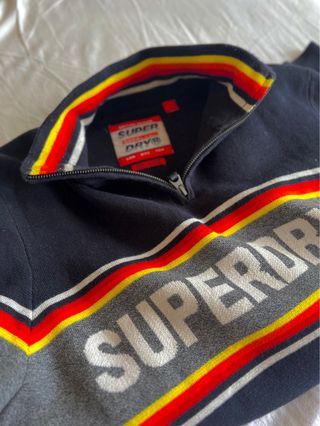 Jersey Superdry - Cuello alto azul