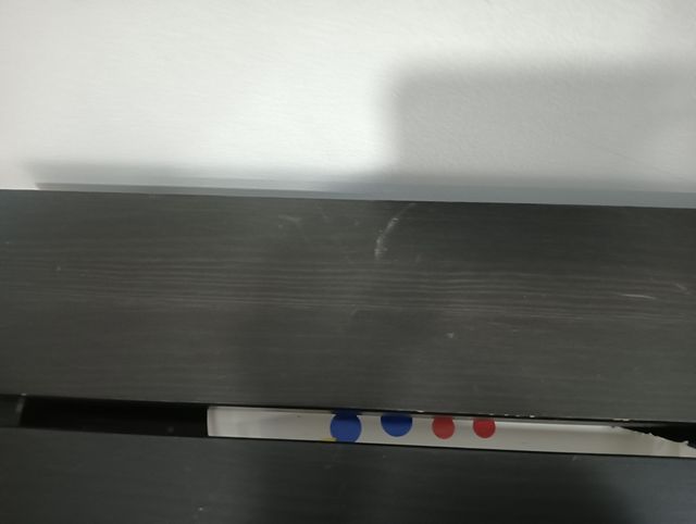 Escritorio negro madera