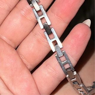 Pulsera plata - Cadena metal