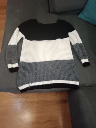 Jersey rayas gris-negro
