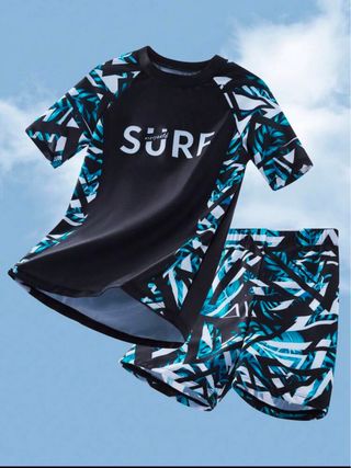 Bañador niño - Surf - Azul y Negro