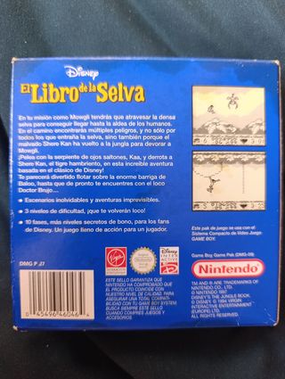 Juego Game Boy: El Libro de la Selva