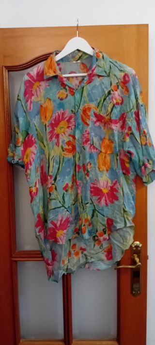 Camisa floral vintage