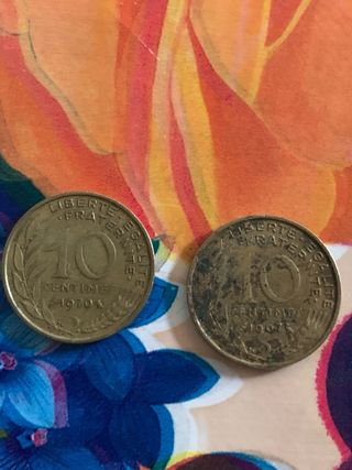 Monedas antiguas: India, Francia, Italia