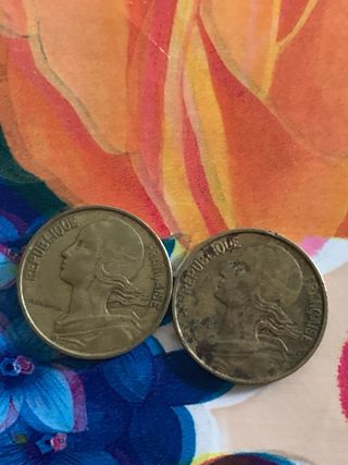 Monedas antiguas: India, Francia, Italia