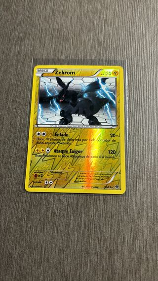 Zekrom Reverse Holo Carta Pokemon