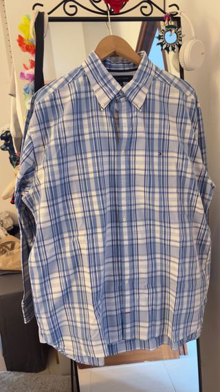 Camisa Tommy Hilfiger cuadros azul