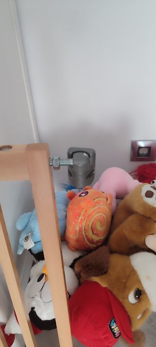 Barrera seguridad bebé madera