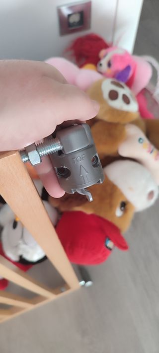Barrera seguridad bebé madera