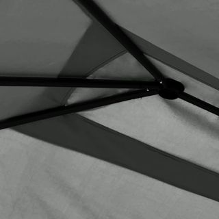 vidaXL Cenador con cubiertas de postes antracita