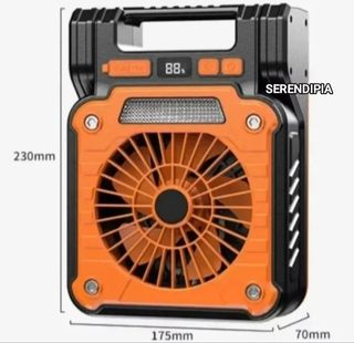 VENTILADOR SOLAR PORTÁTIL