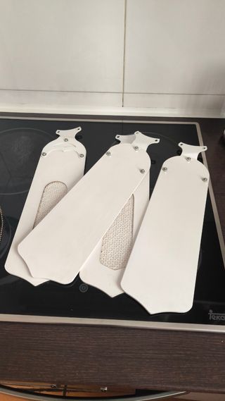 Ventilador techo blanco con luz