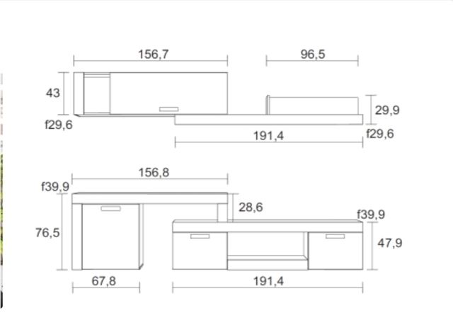 Mueble TV salón moderno