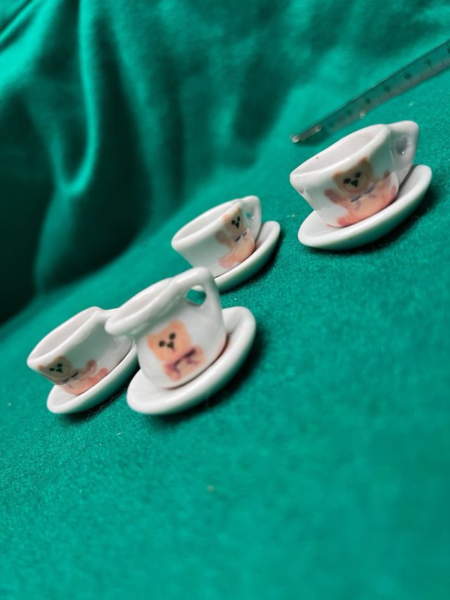 Set te tazze orsetto mini