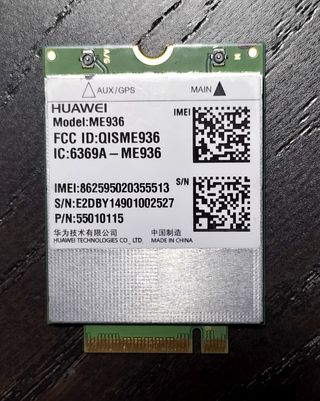 Módem 4G LTE HUAWEI ME936, formato NGFF