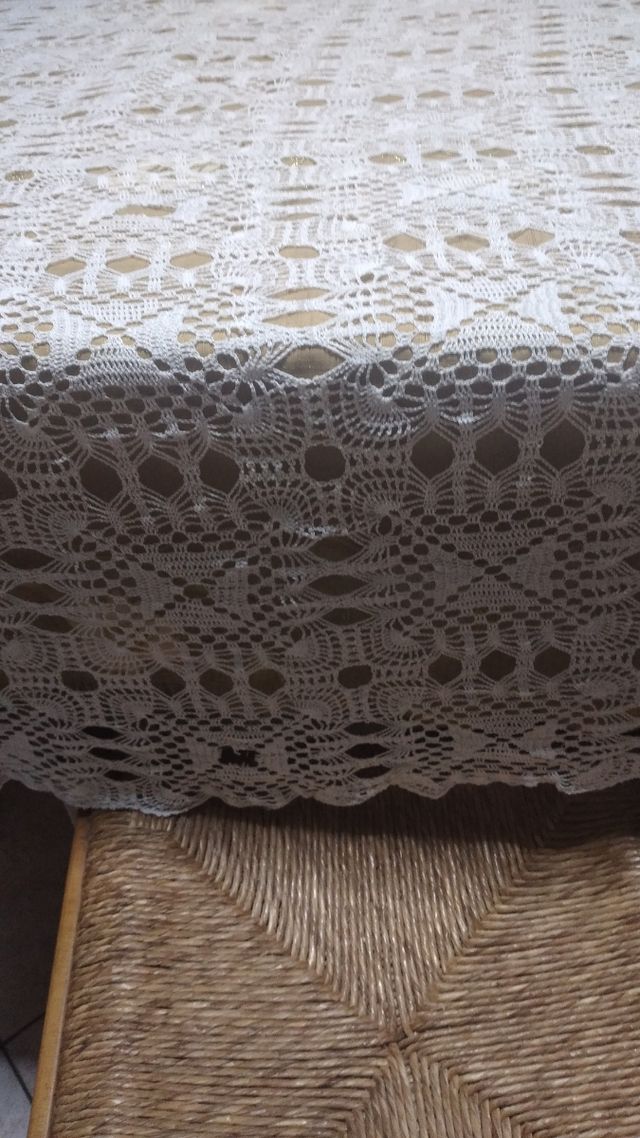 Tovaglia pizzo bianco vintage