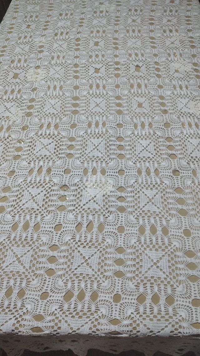 Tovaglia pizzo bianco vintage