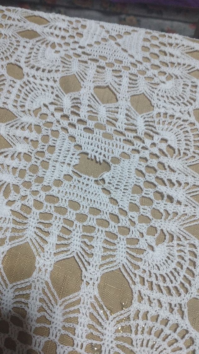 Tovaglia pizzo bianco vintage