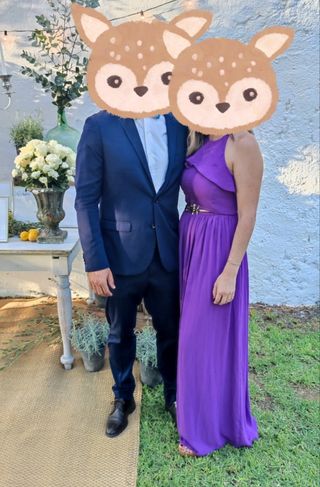 Vestido largo Tintoretto morado