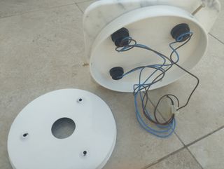 Lampada vintage 3 luci marmo