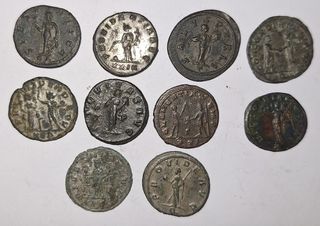 Lote 10 monedas romanas diferentes!Tacito!Muy raro