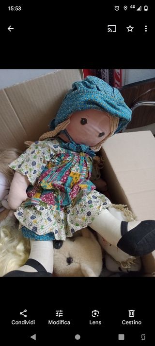 Bambola di stoffa vintage