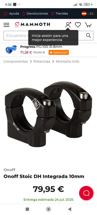 Potencias OnOff DH: ¡Varias medidas!